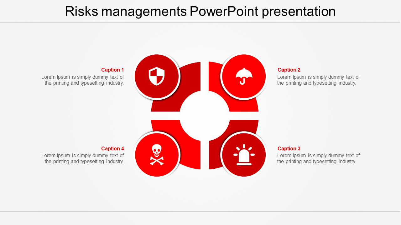 risk management presentation slides-red